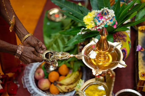 Tradition Karnataka wedding rituals performed by priest  