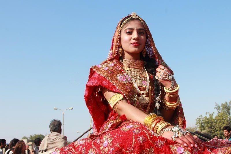 Rajasthani women wearing Rajasthani traditional wedding dress