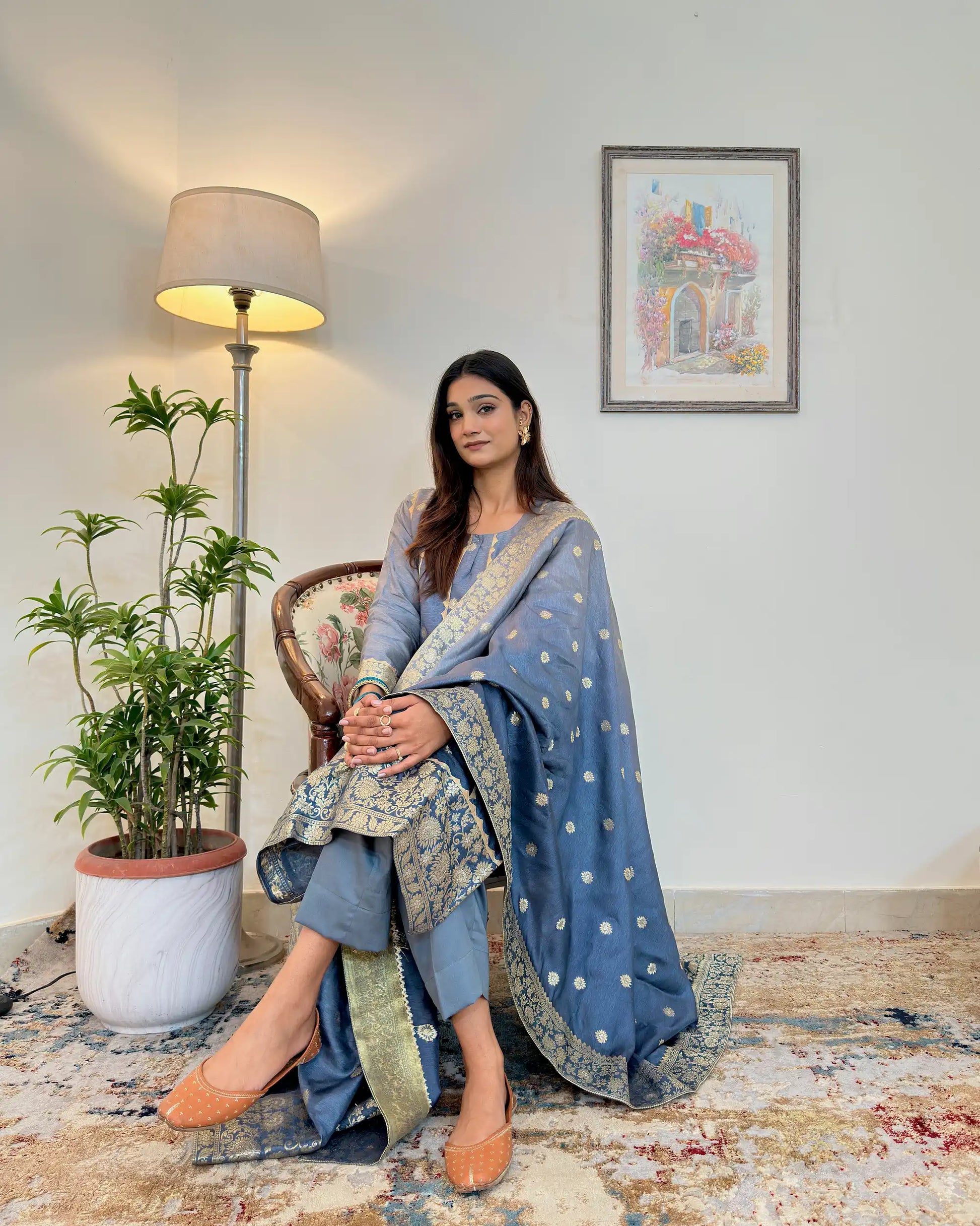 sachin and babi light blue dress Buy Blue Dresses & Jumpsuits for Women by KAHEKSA Online main image 1