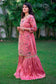 Pink Brocade Gharara with pink chanderi top & dupatta with resham & zardozi work