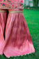 Pink Brocade Gharara with pink chanderi top & dupatta with resham & zardozi work