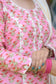Indian women wearing pink applique work kurtis