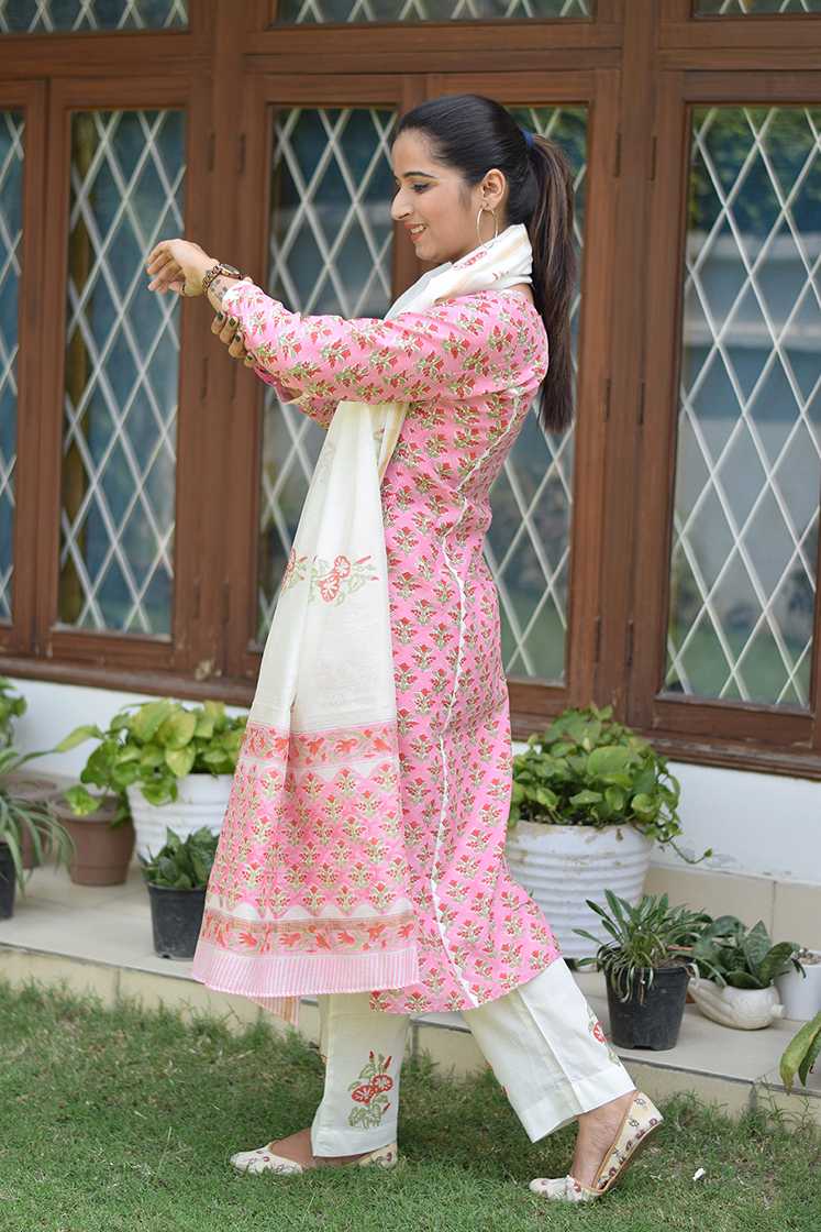 Indian women wearing Applique Work suits
