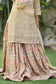 Indian women wearing hand embroidered brocade Gharara
