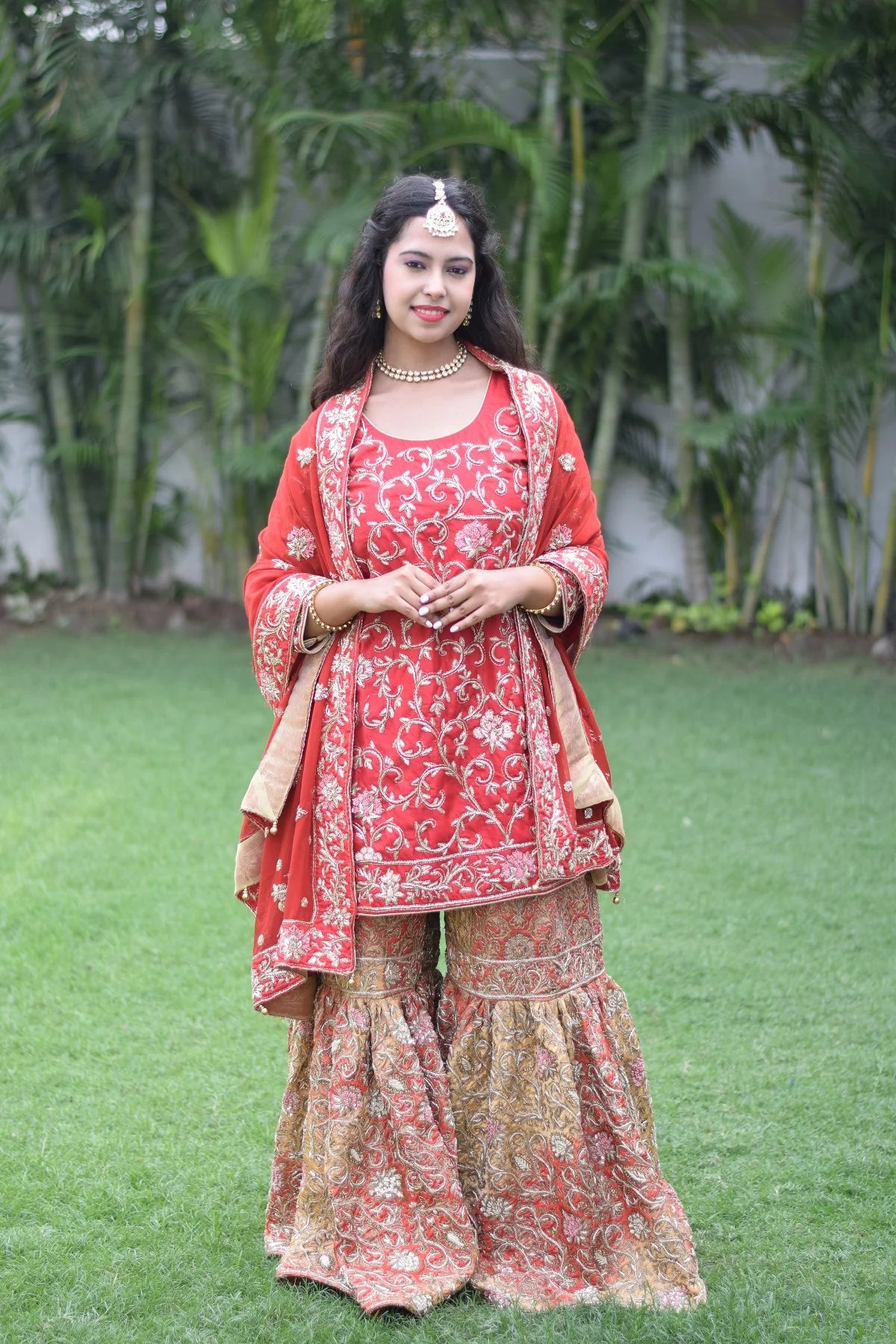 Shop zardozi work bridal gharara The Indian Couture