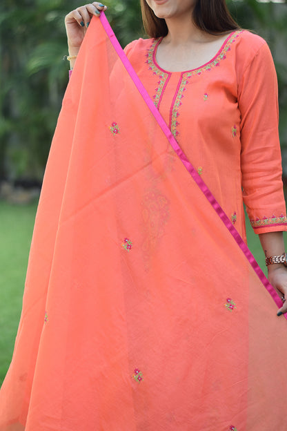 Indian women wearing hand embroidery kurtis online